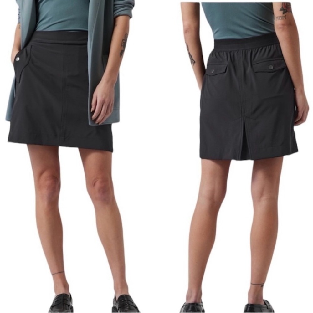 Athleta Size 6 Vienna Cargo Skort Black 988132-00
